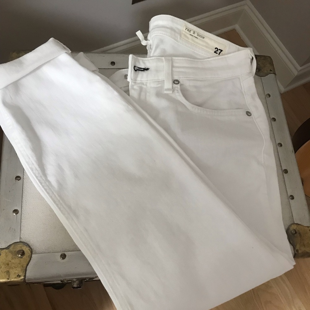 Rag & Bone Dre White Jeans. Size 27.
